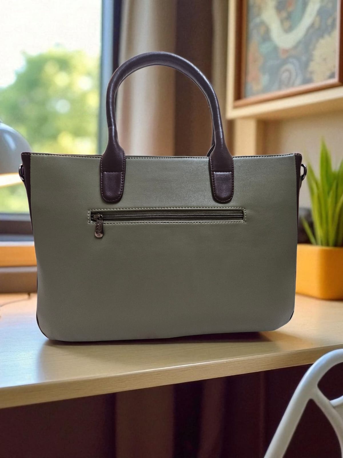 Ocean Olive Green Executive Laptop Tote
