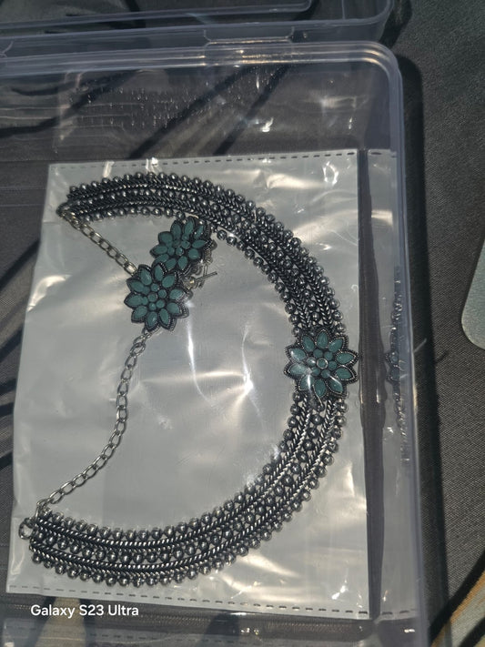 CYAN SMALL NECKLACE