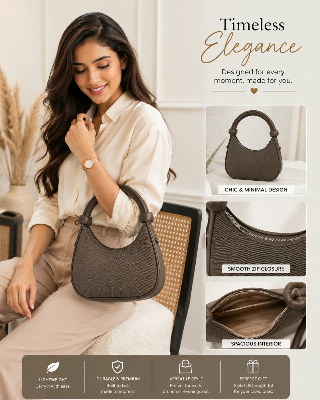 Timeless Hobo Handbag