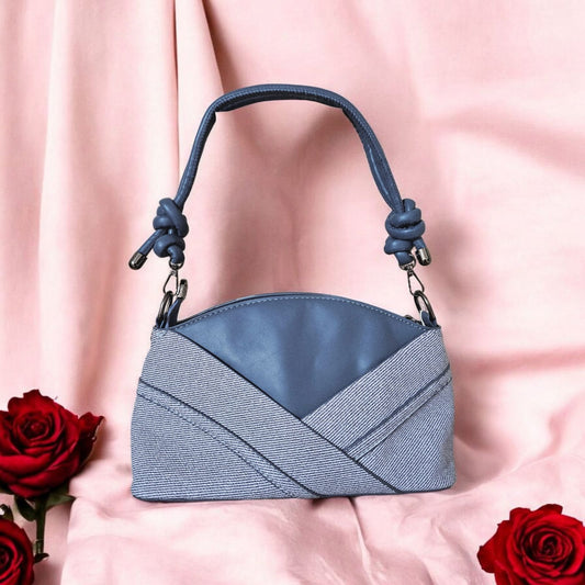 Denim Charm Sling Bag