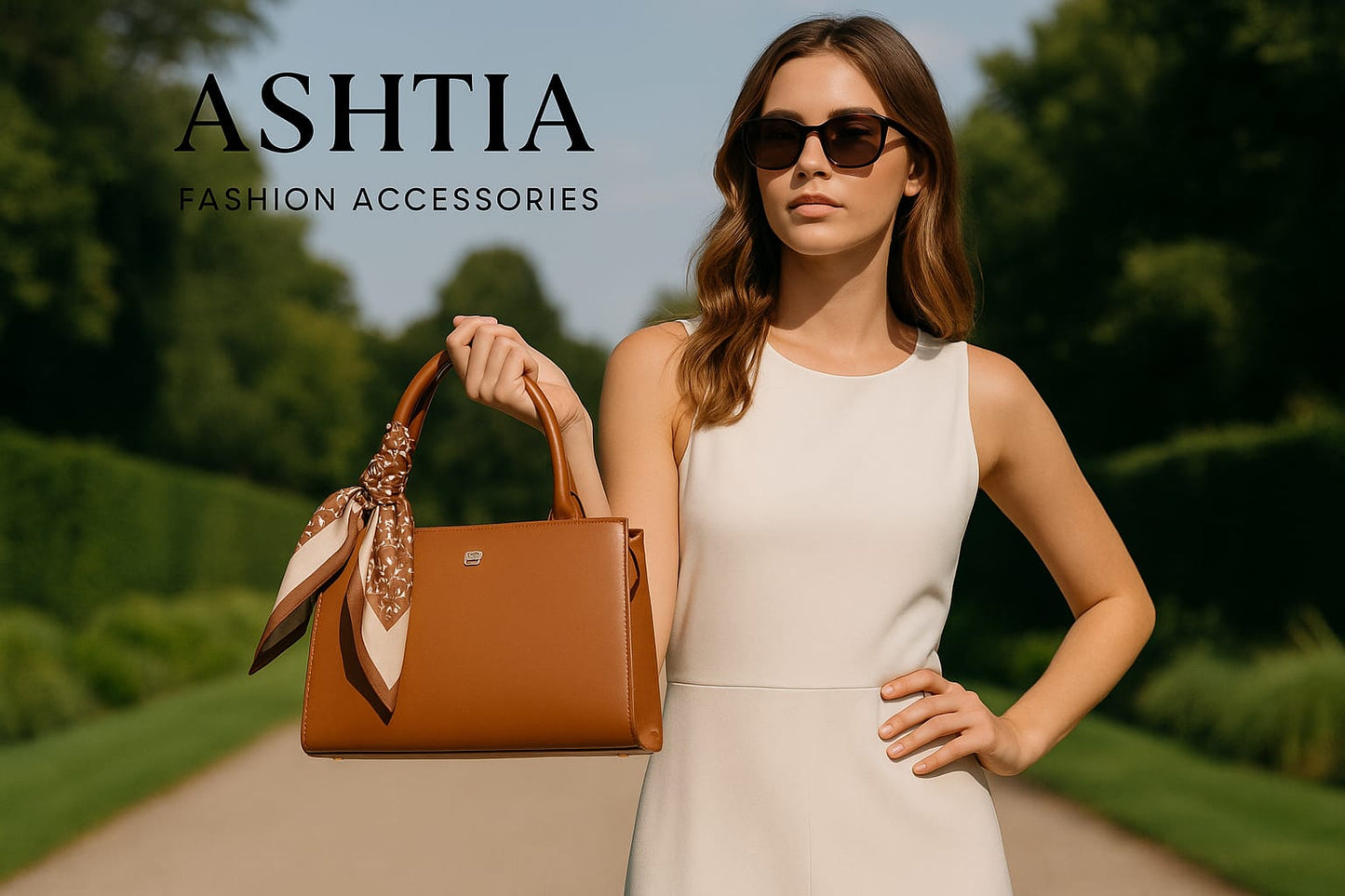 🤎 ASHTIA Signature Ribbon Handle Bag – Elegance with a Twist