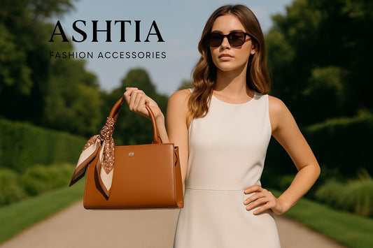 🤎 ASHTIA Signature Ribbon Handle Bag – Elegance with a Twist